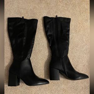 New wide black boots by Torrid